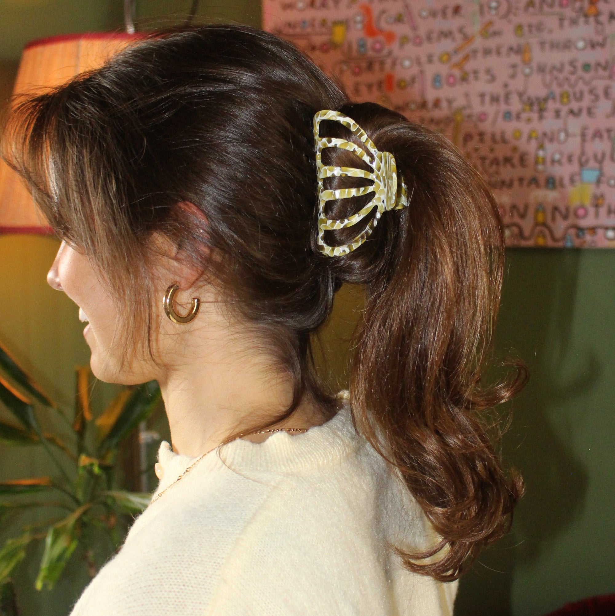 AYYO clip in Crocodile Mosaic