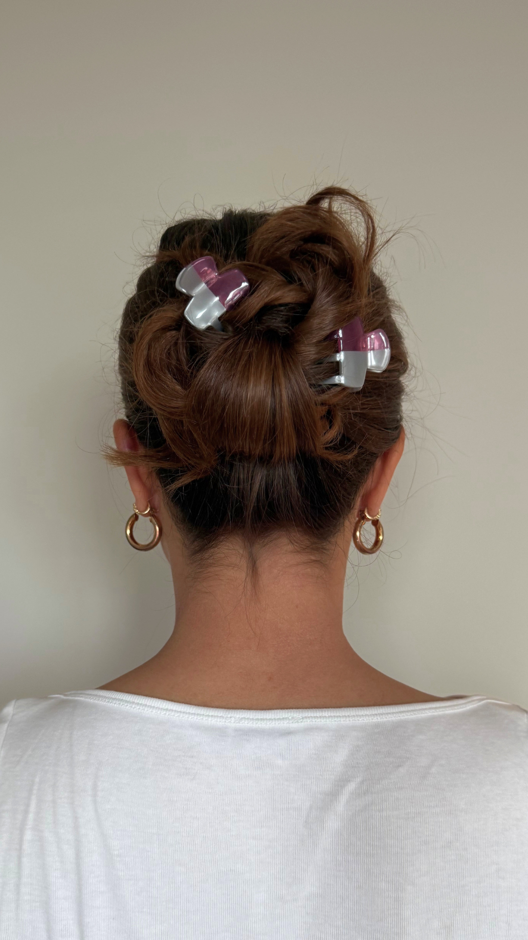 LORA Bébé clip in Metal Mauve