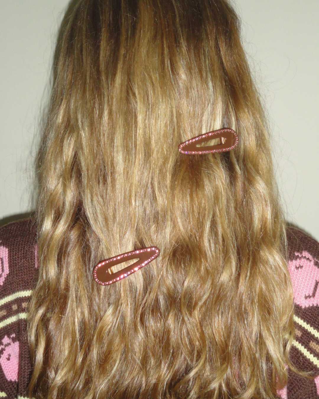 TORT X SHRIMPS CORA clip in Brown Jewelled Rose