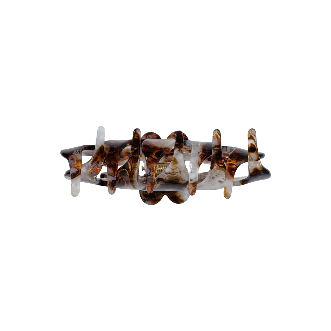 AMMA clip in Coffee Swirl