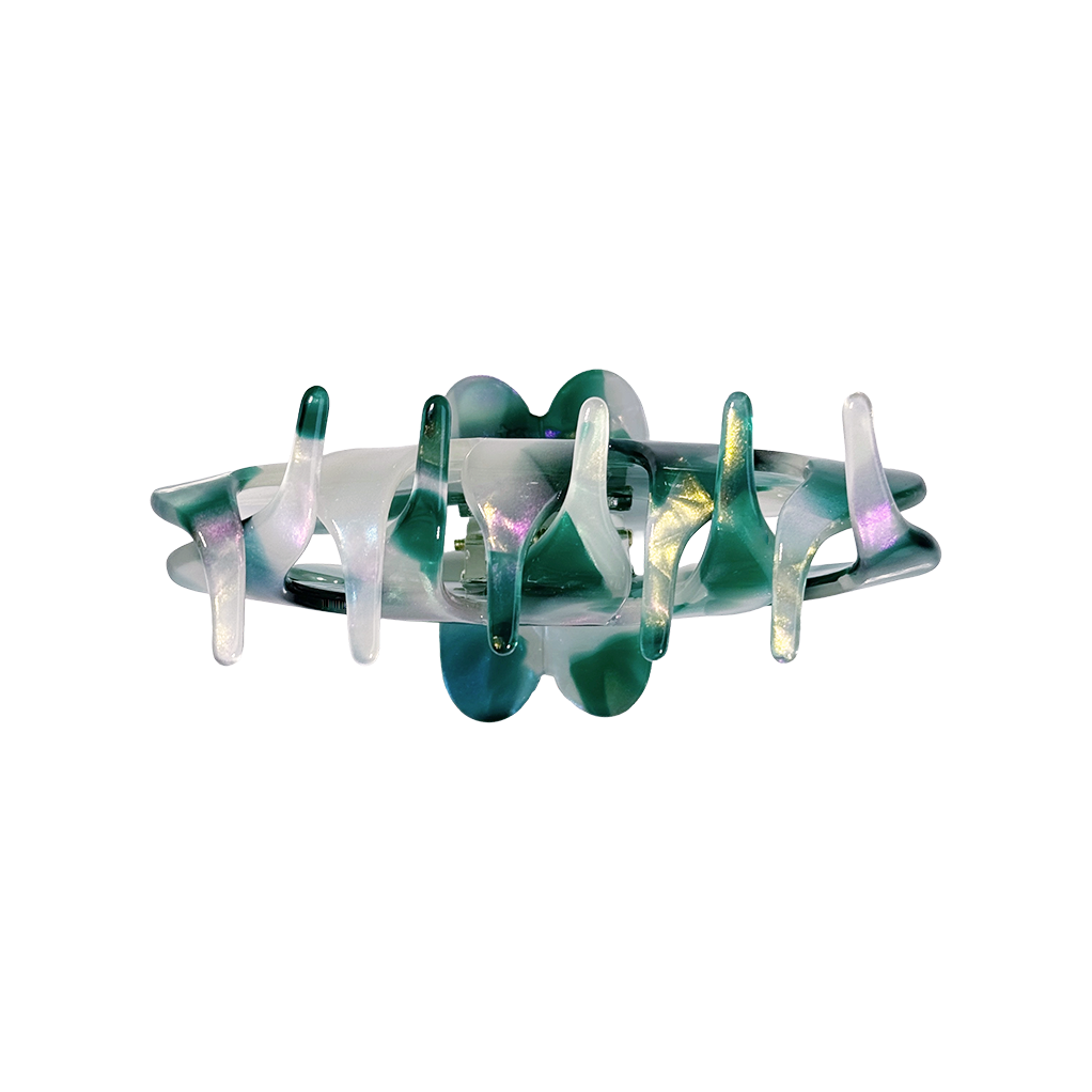 AMMA clip in Iridescent Teal