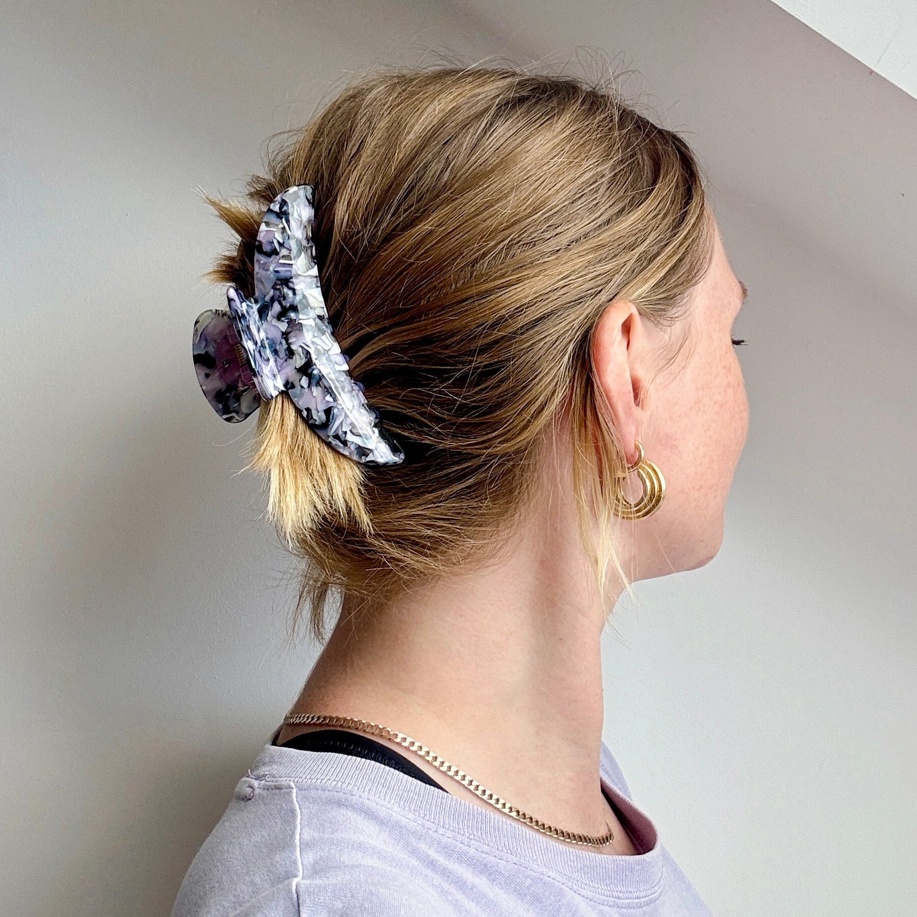 ANNA clip in Marbled Lavender