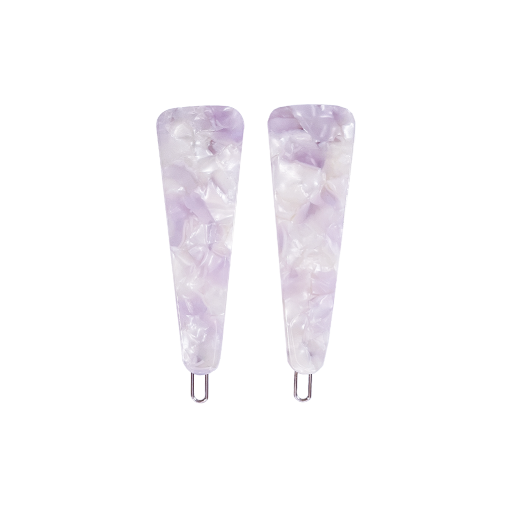 SAMPLE SALE: JADE clip in Lilac Ivory