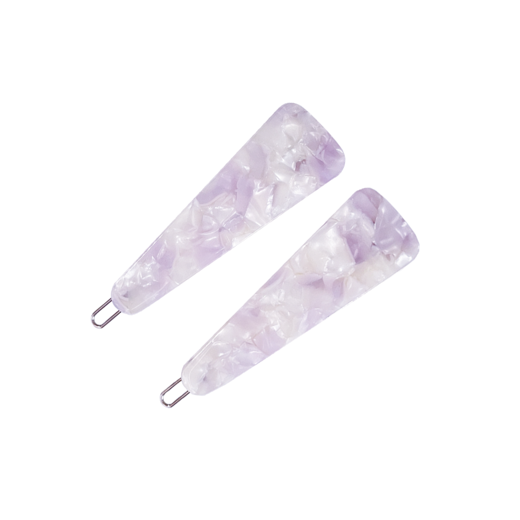 SAMPLE SALE: JADE clip in Lilac Ivory