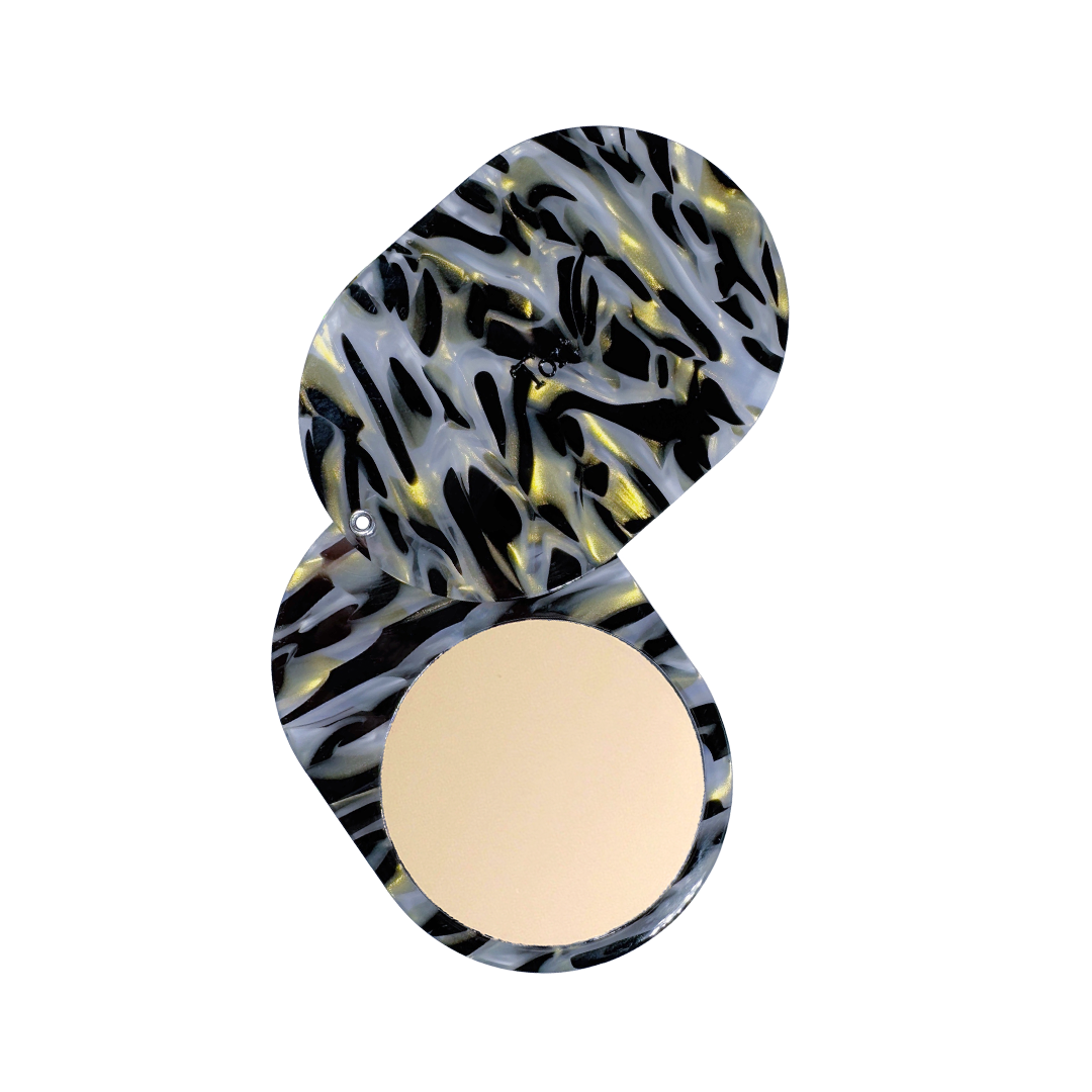 JAYA Mirror in Metallic Zebra