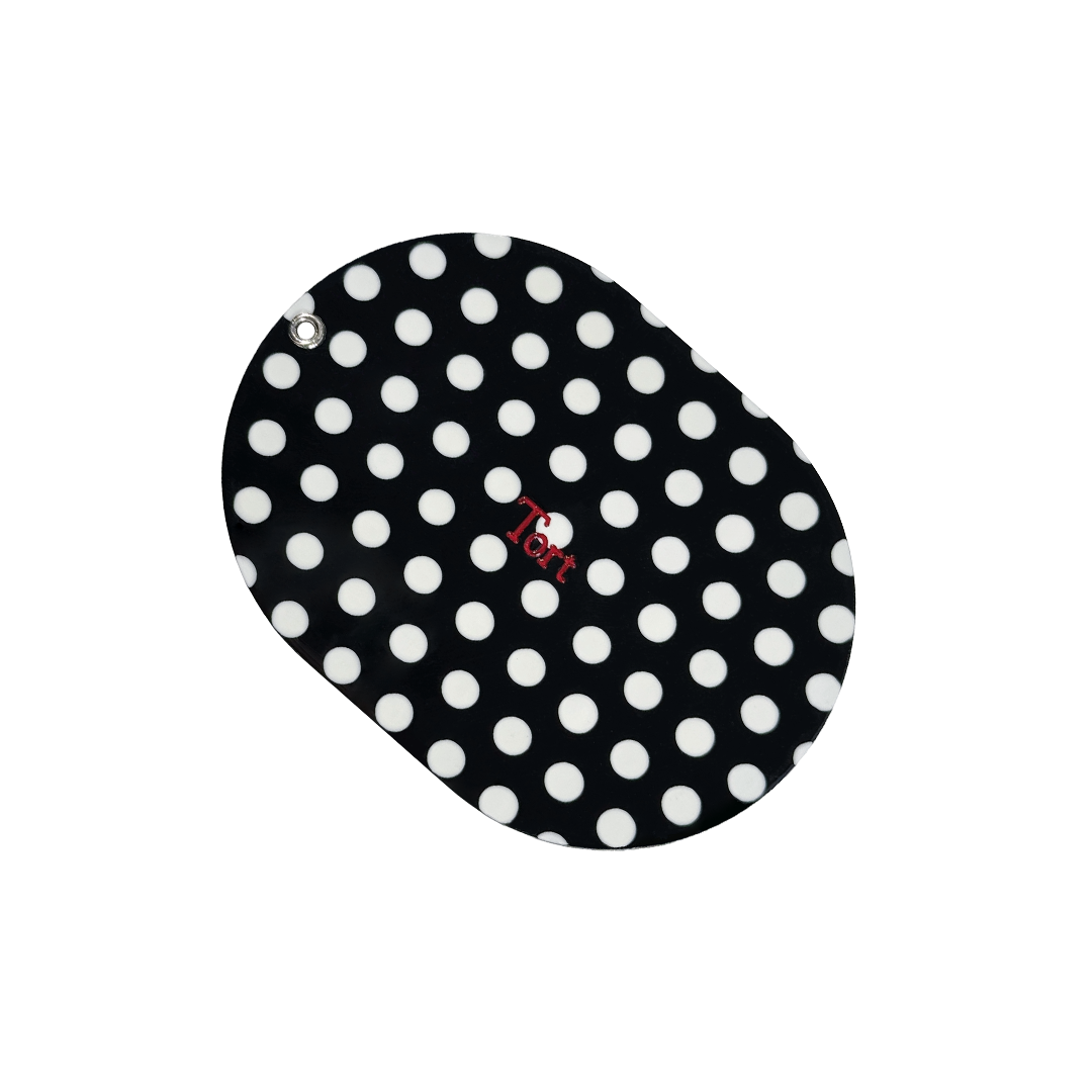 JAYA Mirror in Black Polka