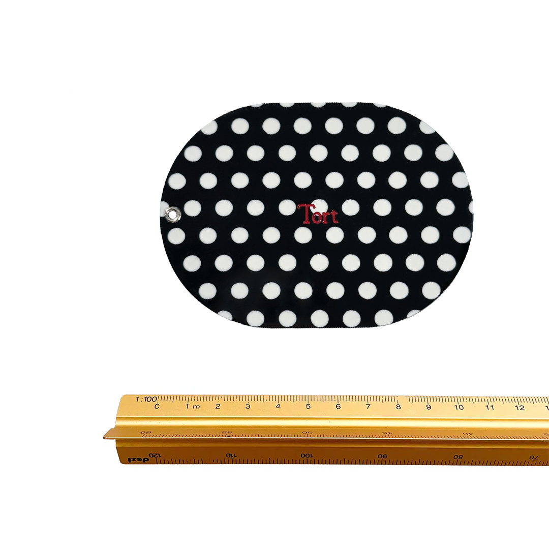 JAYA Mirror in Black Polka