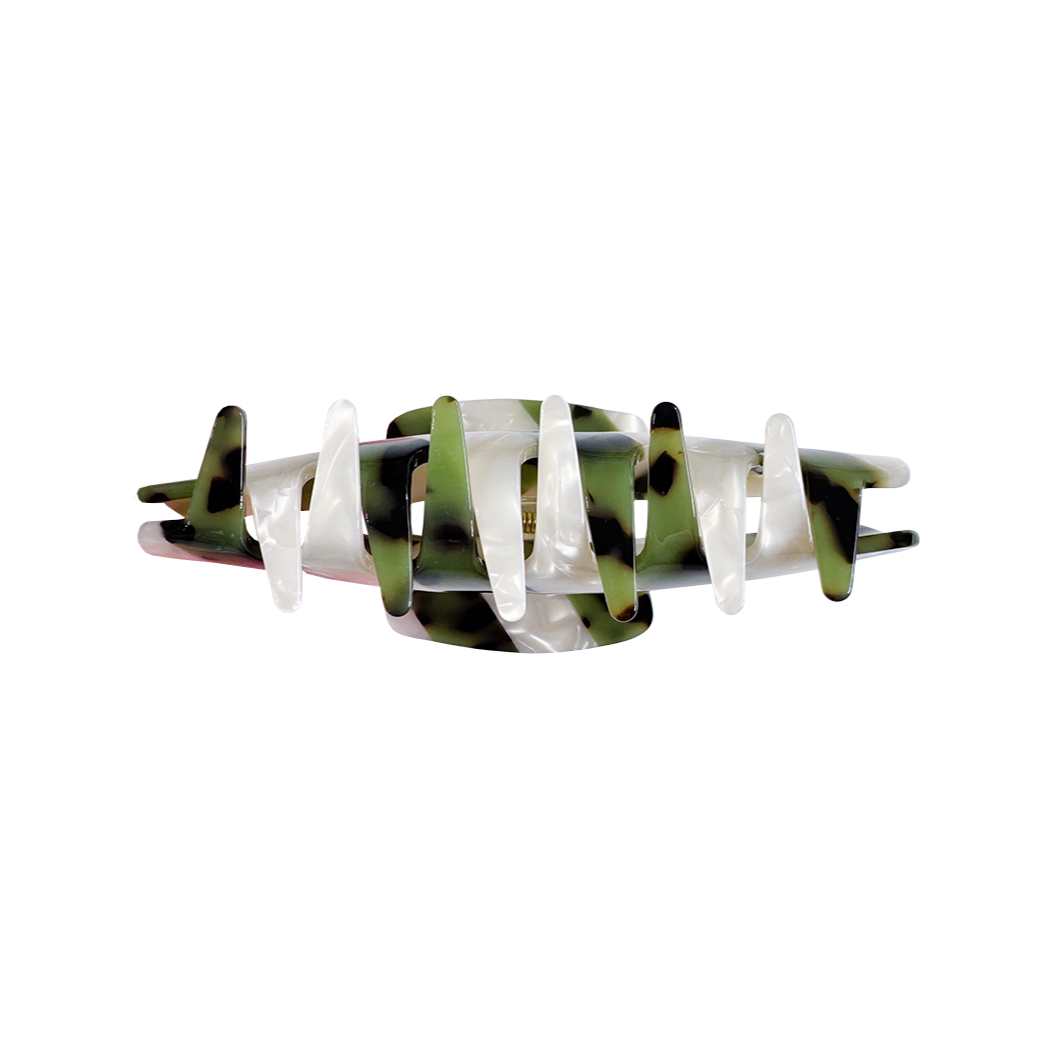 LORA XL clip in Olive Leopard
