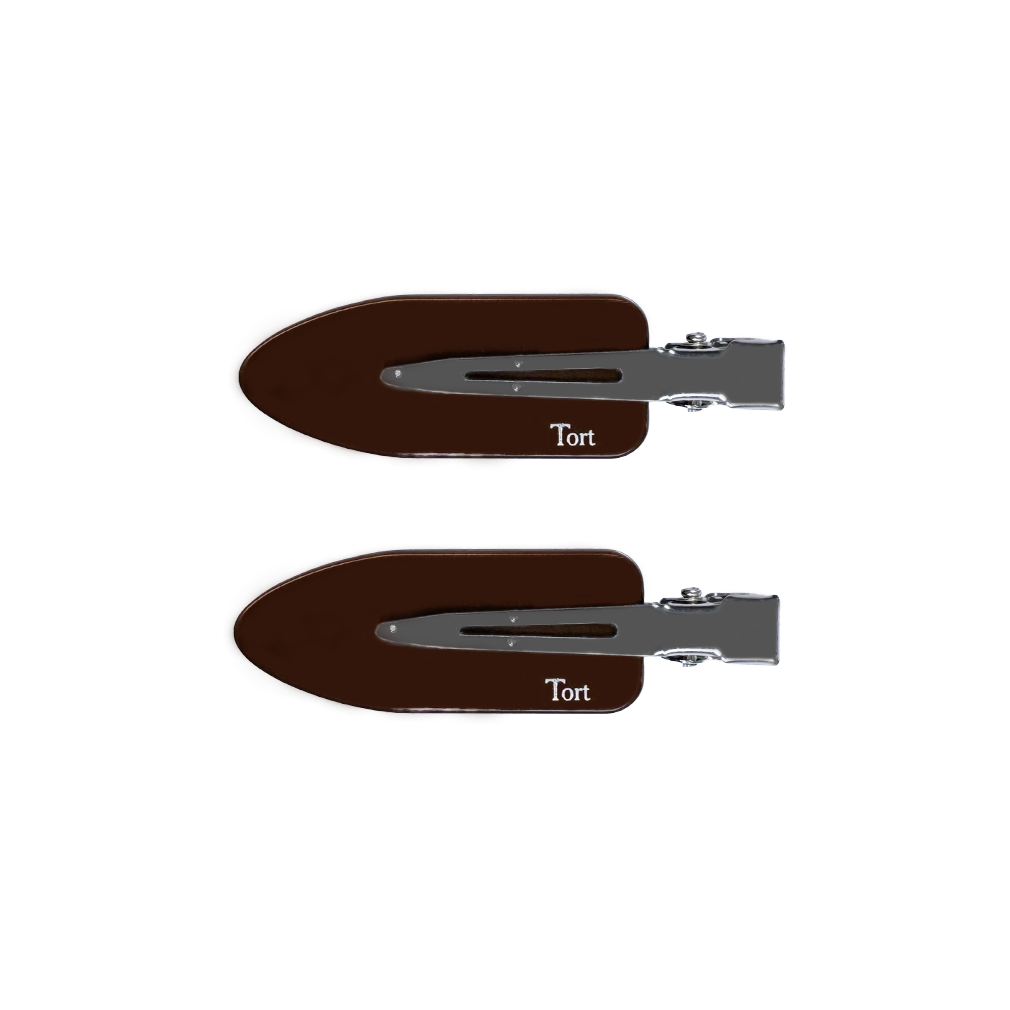 NORA clips in Jewelled Metallic Chocolate