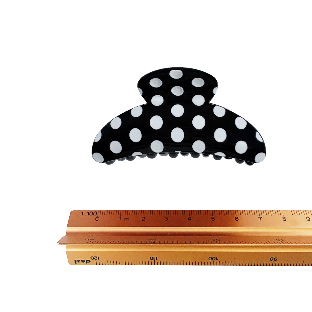 TOTO clip in Black Polka