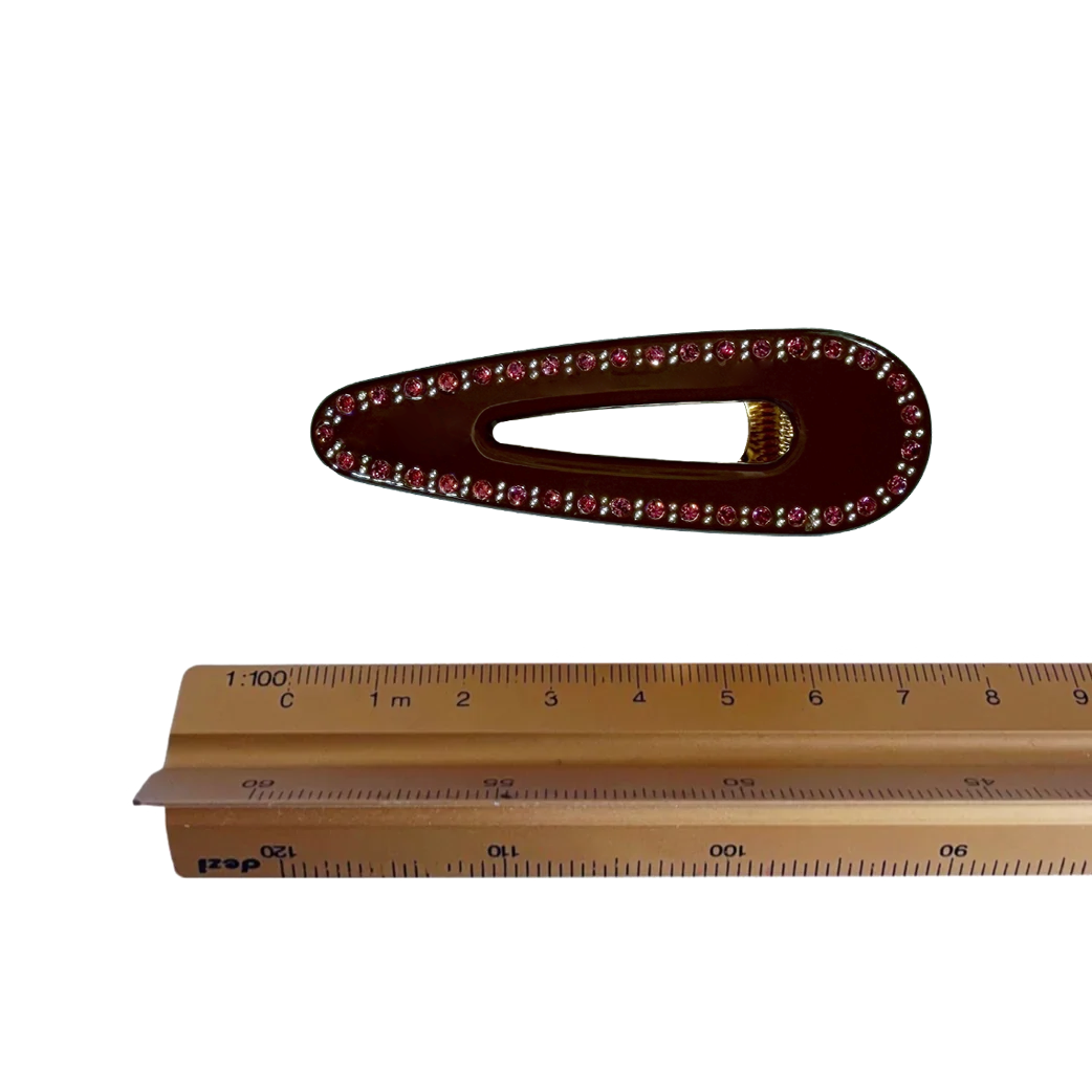 TORT X SHRIMPS CORA clip in Brown Jewelled Rose