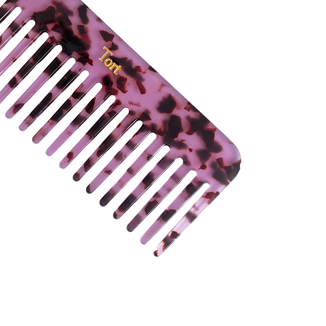 ELVA Comb in Purple Leopard
