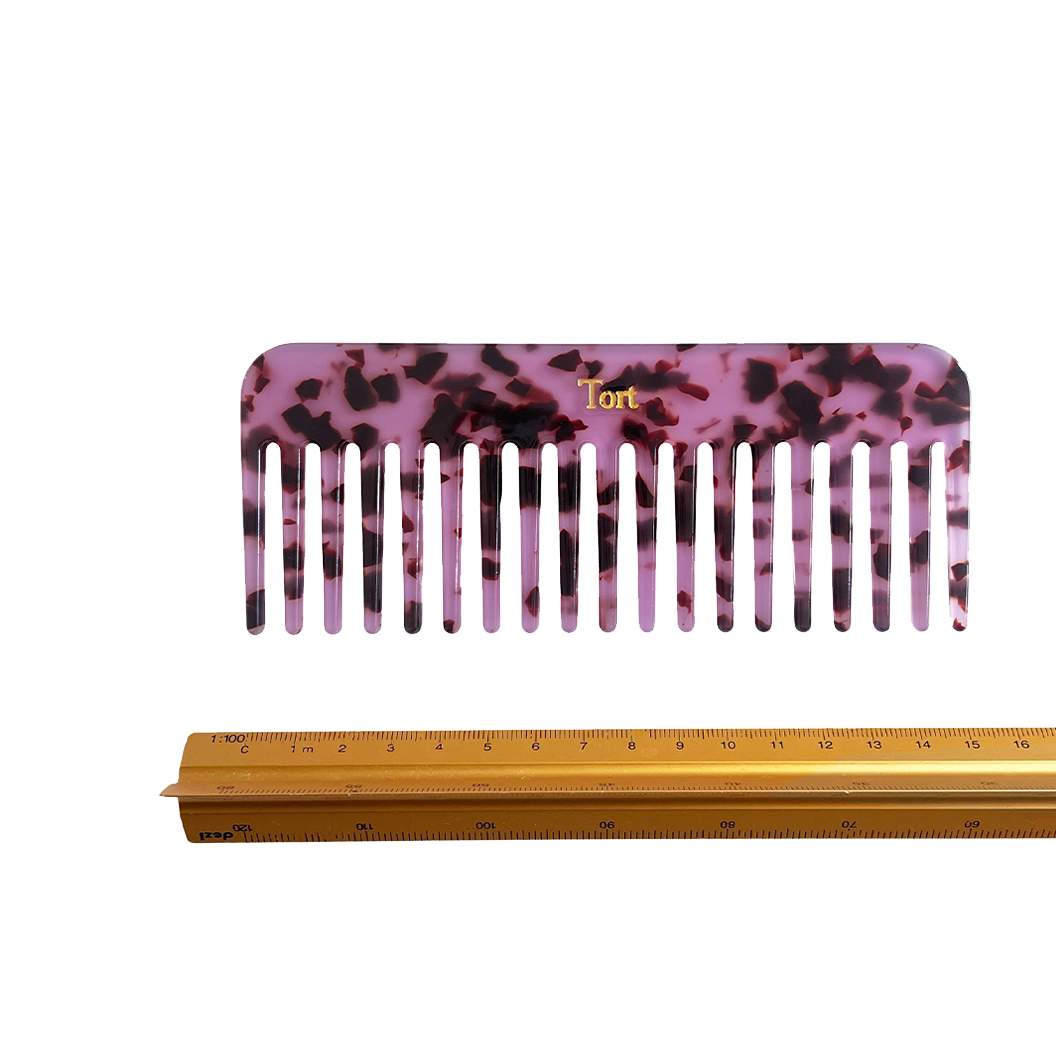 ELVA Comb in Purple Leopard